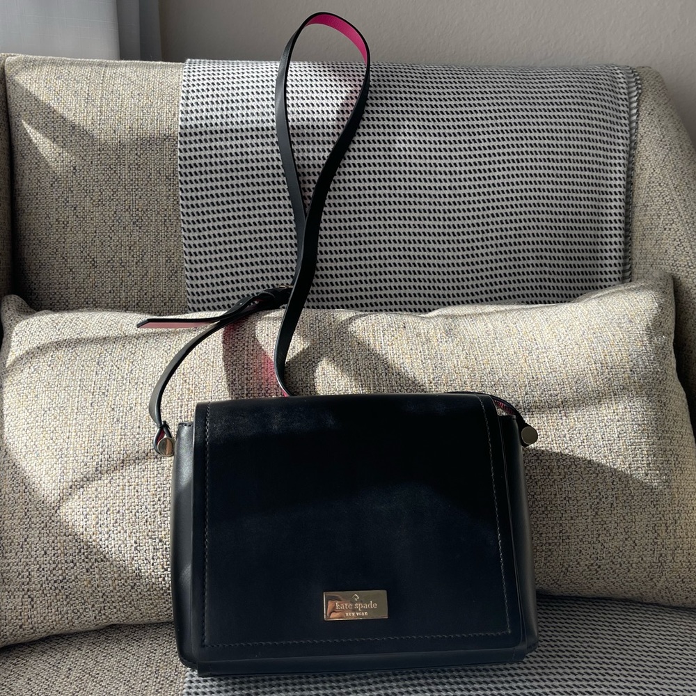 Kate Spade Black and Pink Crossbody Handbag
